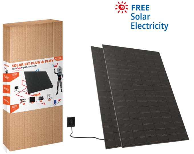 Solar Kit ready to plug in 600Watts